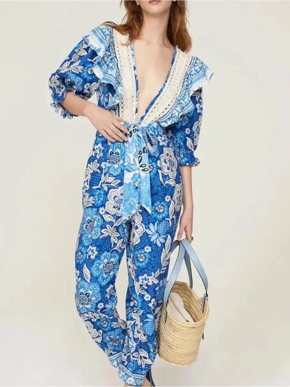 Farm Rio Full of Flowers Jumpsuit